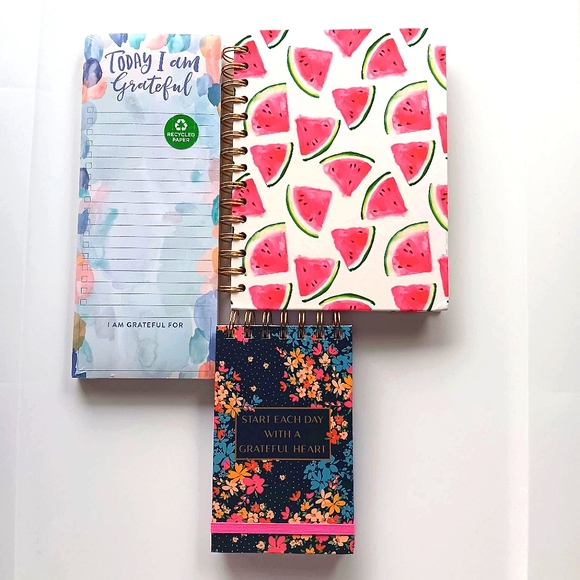 NEW Notebook & Notepad Bundle - Grateful & Watermelon Themes - Picture 1 of 6
